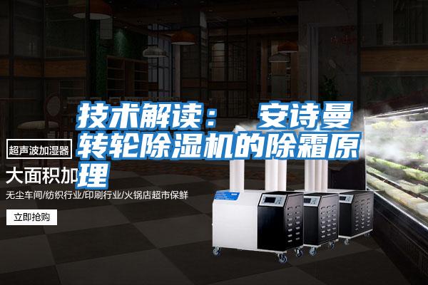 技術解讀： 安詩曼轉(zhuǎn)輪除濕機的除霜原理