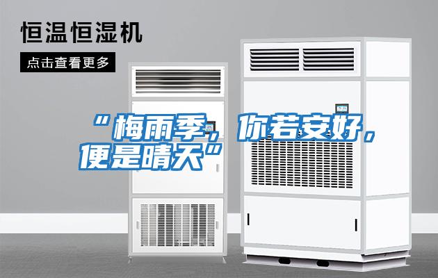 “梅雨季，你若安好，便是晴天”