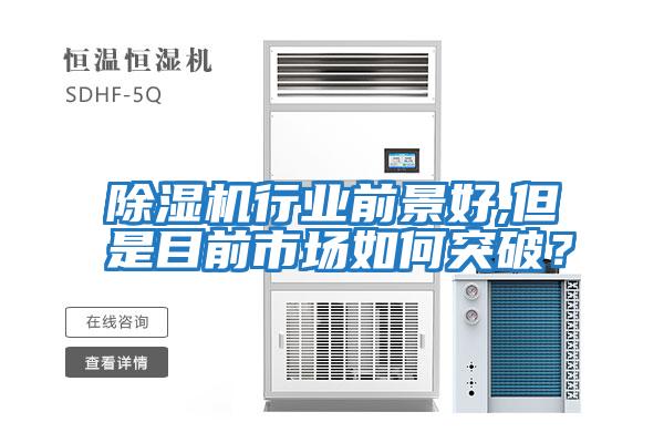 除濕機行業前景好,但是目前市場如何突破？