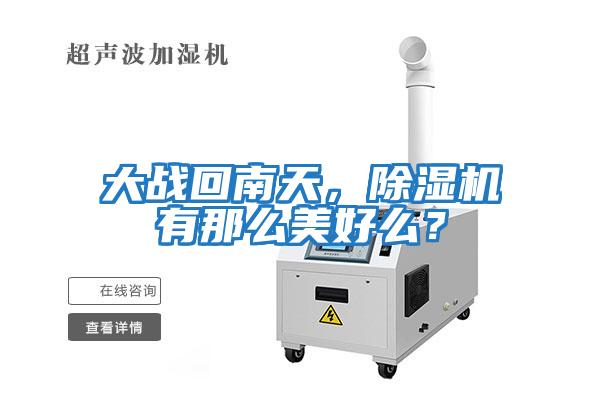 大戰回南天，除濕機有那么美好么？