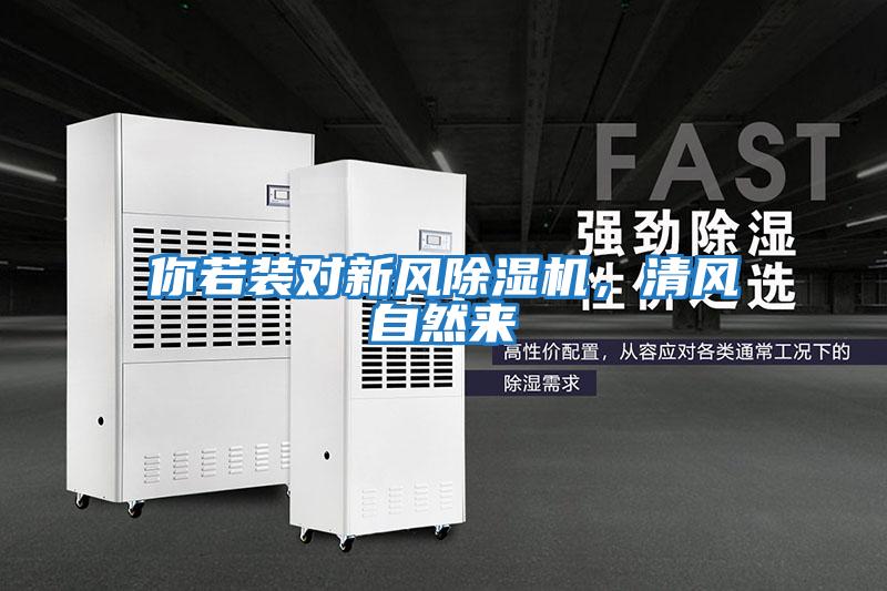 你若裝對新風除濕機，清風自然來