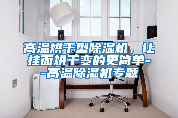 高溫烘干型除濕機，讓掛面烘干變的更簡單--高溫除濕機專題