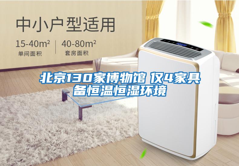 北京130家博物館　僅4家具備恒溫恒濕環境