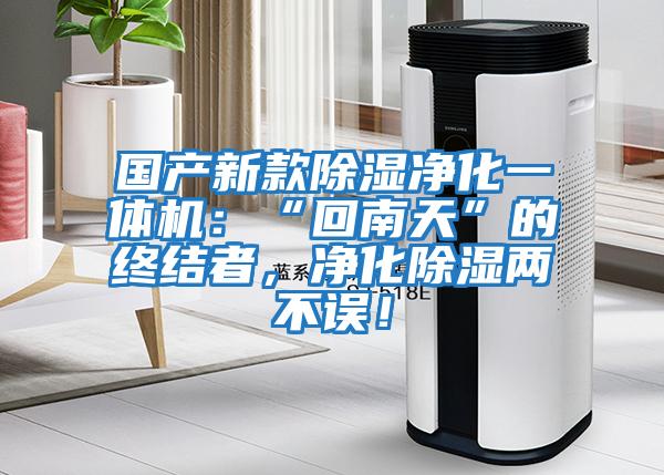 國產(chǎn)新款除濕凈化一體機(jī)：“回南天”的終結(jié)者，凈化除濕兩不誤！