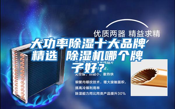 大功率除濕十大品牌精選 除濕機哪個牌子好？