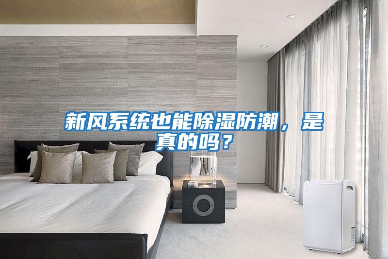 新風系統也能除濕防潮，是真的嗎？