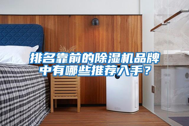 排名靠前的除濕機品牌中有哪些推薦入手？