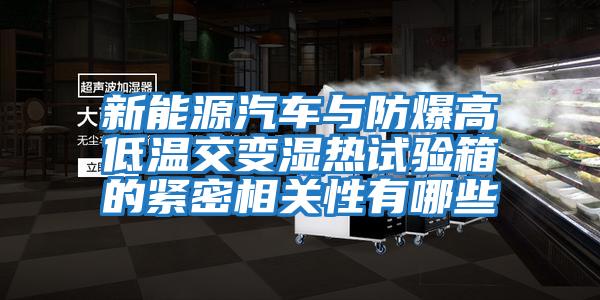 新能源汽車與防爆高低溫交變濕熱試驗箱的緊密相關(guān)性有哪些