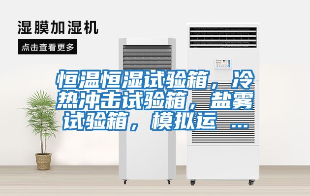 恒溫恒濕試驗箱，冷熱沖擊試驗箱，鹽霧試驗箱，模擬運 ...
