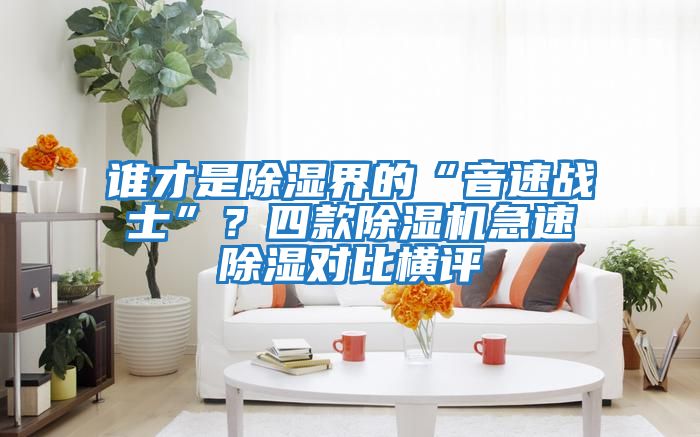 誰才是除濕界的“音速戰士”？四款除濕機急速除濕對比橫評