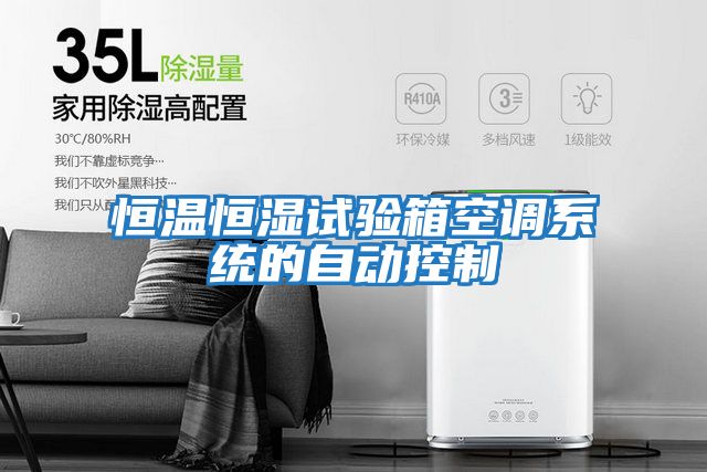 恒溫恒濕試驗(yàn)箱空調(diào)系統(tǒng)的自動控制