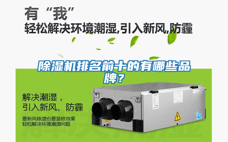 除濕機(jī)排名前十的有哪些品牌？